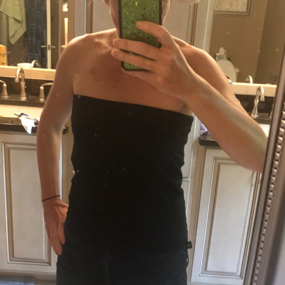 EC: Black Banana Republic tube top Sz L - Picture 5 of 7